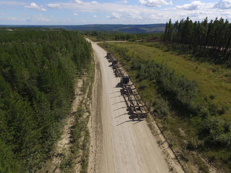 Log Hauling / Transportation Services - Iron Pine Contracting, Grande Prairie